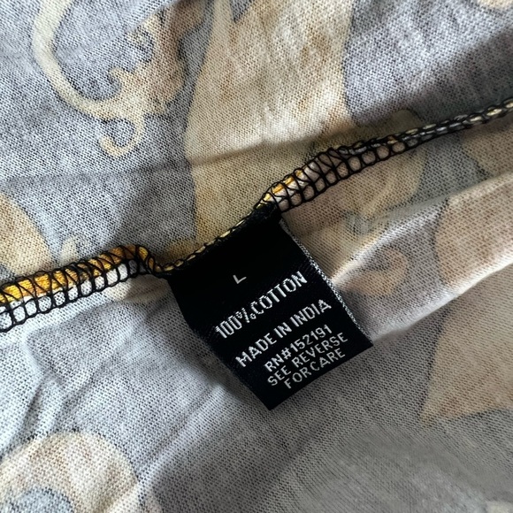 Original Gravity Men’s Long Sleeve Sketch Couture Lion Print Shirts - Picture 8 of 9